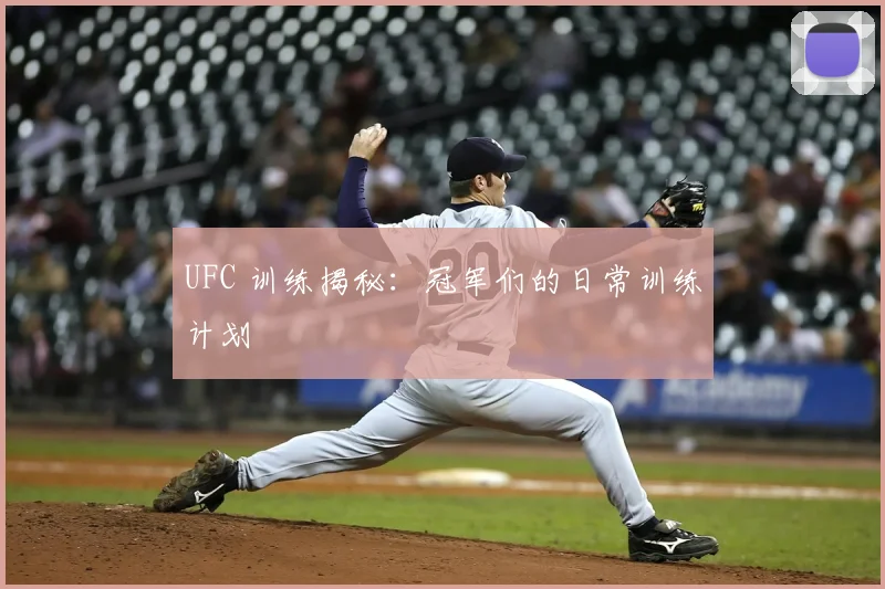 UFC 训练揭秘:冠军们的日常训练计划